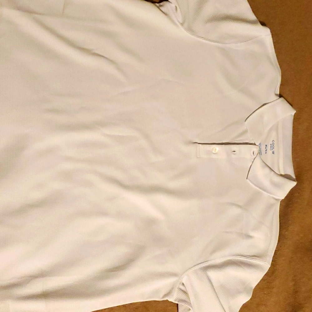 White Mens Haggar Polo